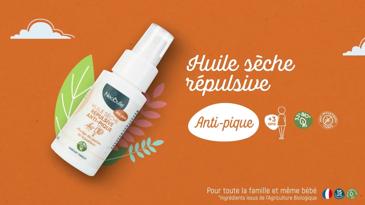 Huile répulsive anti-pique bébé 20ml image
